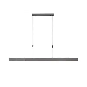 MOT Grey Anodised Remote Controlled Length Adjustable LED Ceiling Light - ID 13283