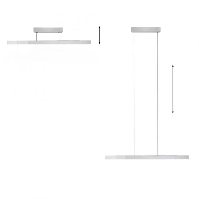 MOTRIS Aluminium Remote Controlled Height & Length Adjustable LED Ceiling Light - ID 13281