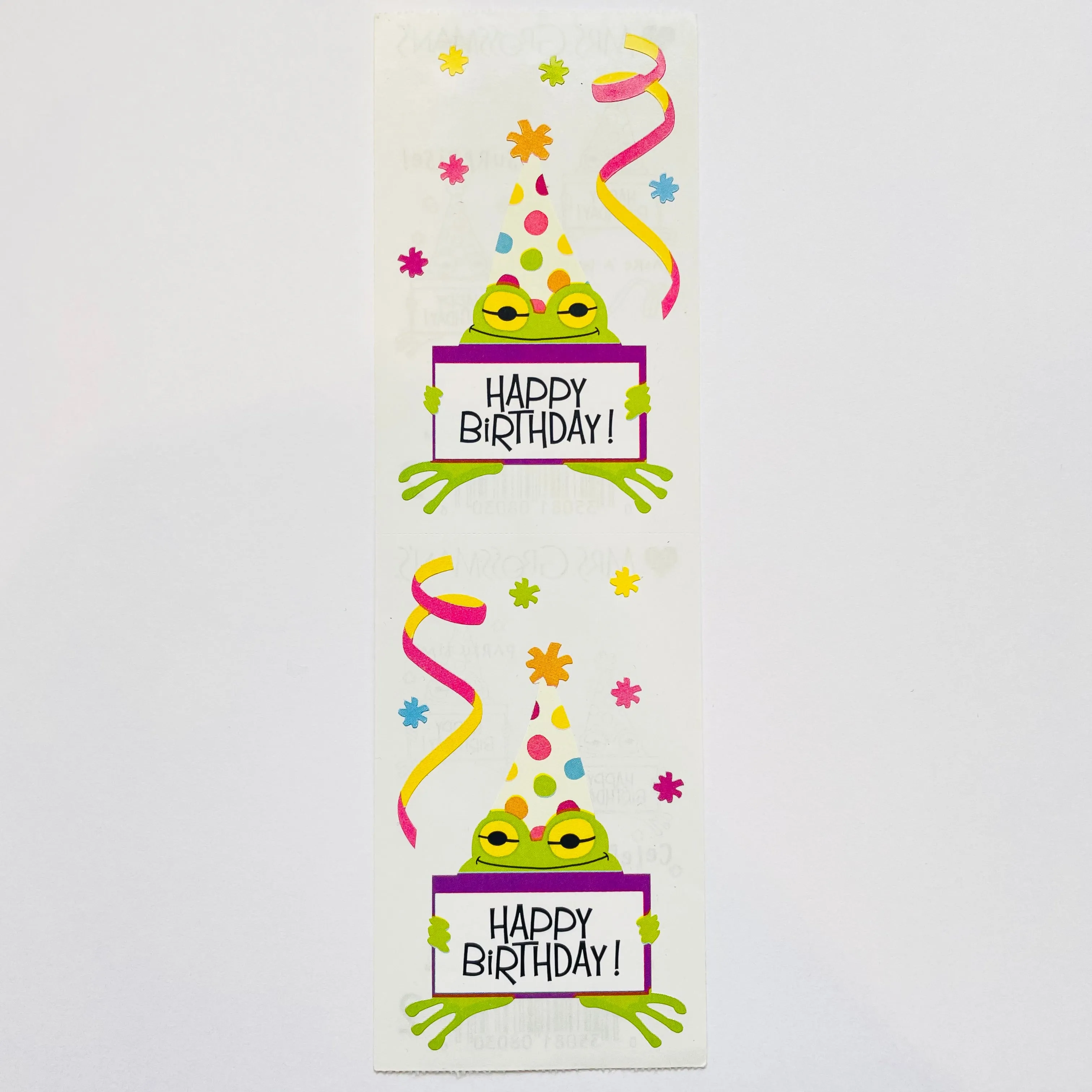 Mrs. Grossman's: Scene One Party Frog Sticker