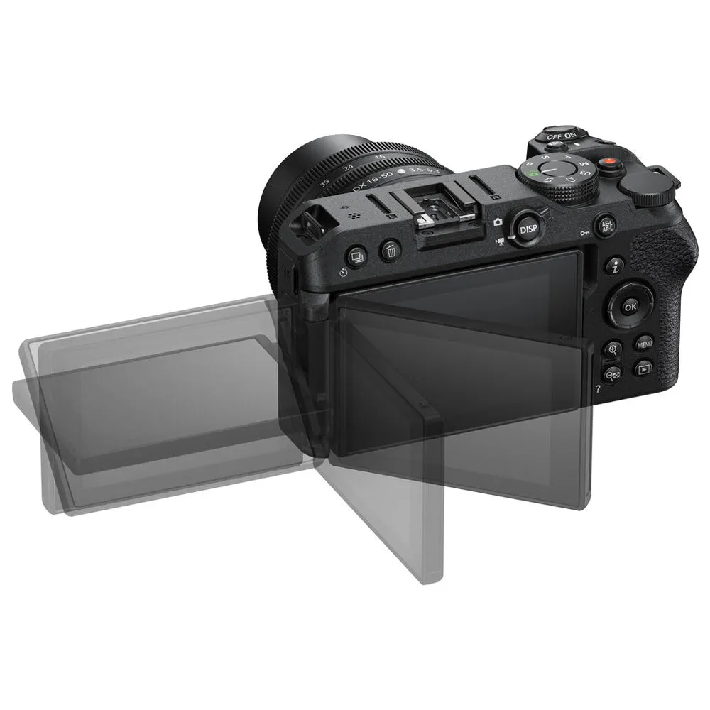Nikon Z Series Z30 Mirrorless Vlogging Camera with 20.9 Megapixel DX APS-C Format Sensor, 4K 30fps Video Recording and Streaming, and Eye and Face Detection Hybrid Autofocus - Kits Available