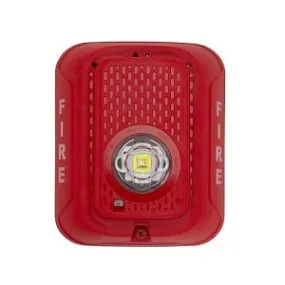 NORTHERN VIDEO SYSTEMS BRK-SRLED: L-Series LED Wall Strobe Red Fire Alarm