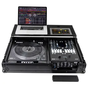 Odyssey FZGS1RA1272WBL Reversible Compact Rane Twelve and Rane Seventy/Seventy-Two Battle DJ Coffin Flight Case w/Glide Platform (Black)