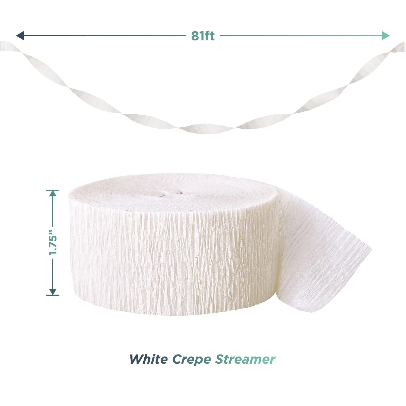 Oktoberfest Party Blue and White Crepe Paper Streamer Decorations 81 Ft Each (Set of 3)