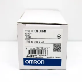 Omron 100 to 240VAC 4-Digit LED Digital Counter H7CN-XHNM AC100-240