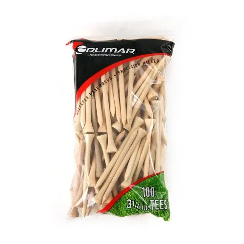 Orlimar Wood Golf Tees - 3.25"