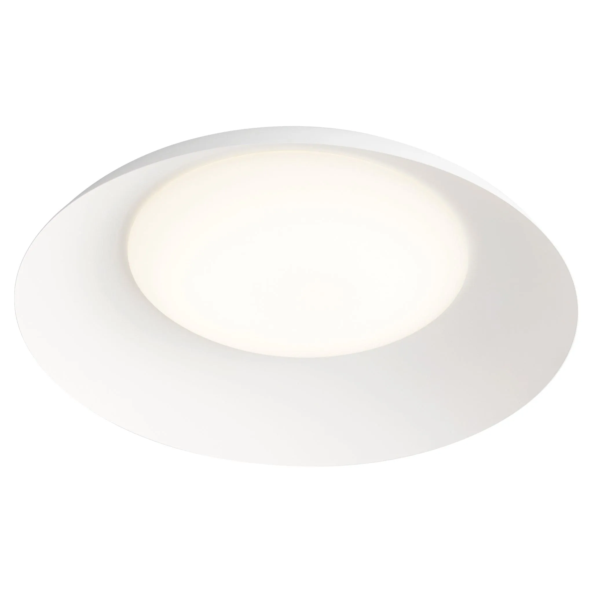 Oxygen Bongo 3-679-6 Flush Ceiling Mount 20 Inch Light Fixture Modern - White