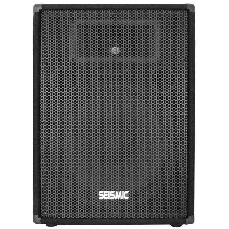 Pair of Premium 15" PA Speakers with two tripod speaker stands