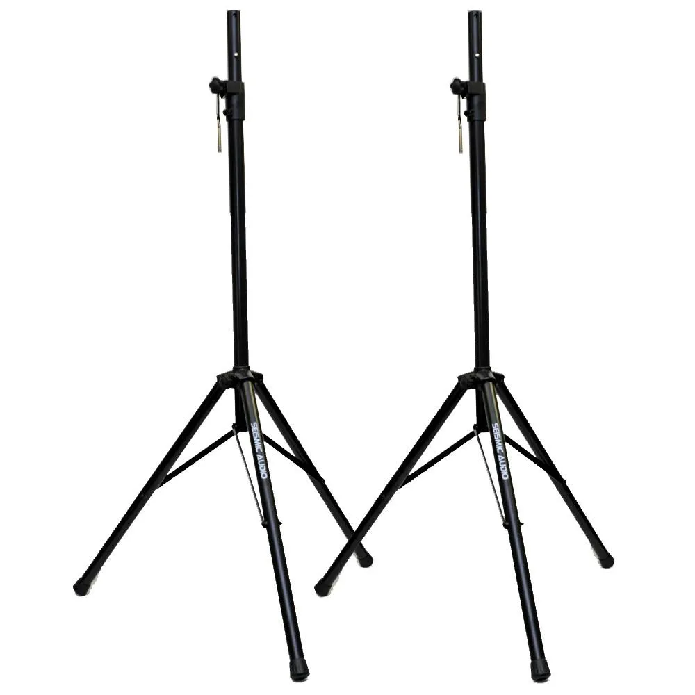 Pair of Tripod Speaker Stand - Fits 1 1/2" and 1 3/8"