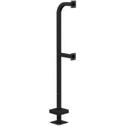 PEDESTAL PRO 22PE2-EBMU-01-CRS 72" Dual height Steel Pedestal - Single Channel