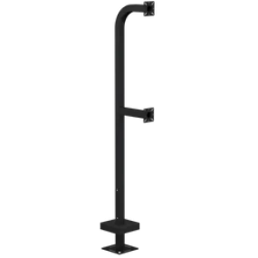 PEDESTAL PRO 22PE2-EBMU-01-CRS 72" Dual height Steel Pedestal - Single Channel