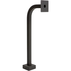 PEDESTAL PRO 36-APD-BLK 36" Black Wrinkle Gooseneck with 6x6 Face Plate
