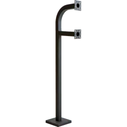PEDESTAL PRO 58-9C-DSP 58" Dual Height Gooseneck Pedesatal - Single Channel