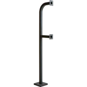 PEDESTAL PRO 64-9C-DSP 64" Dual Height Gooseneck Pedestal - Single Channel