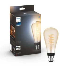 Philips Hue White Ambience Filament ST72 B22 Bluetooth Bulb (2021)