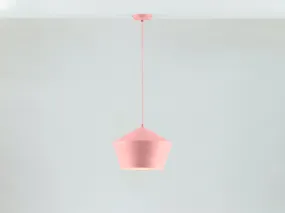 Pink metal diner pendant