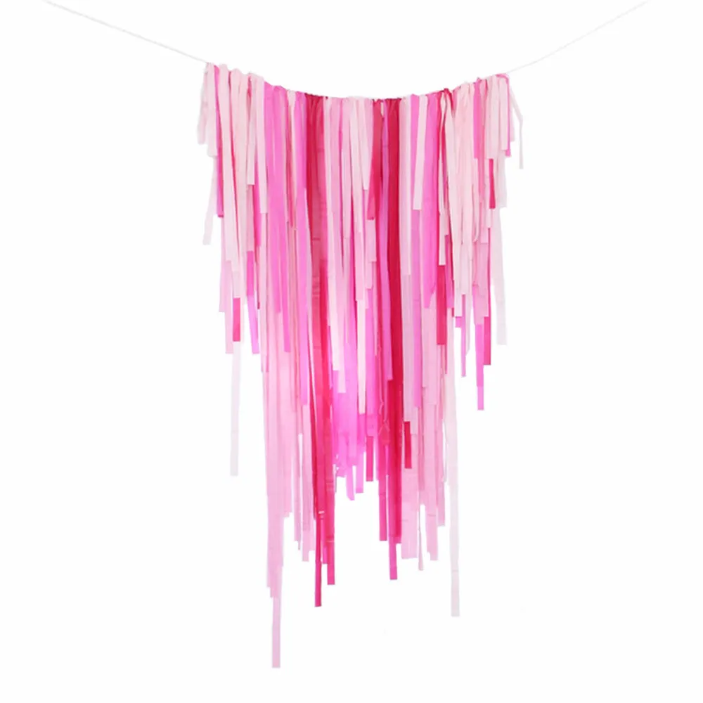 Pink Streamer Backdrop Wall