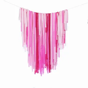Pink Streamer Backdrop Wall