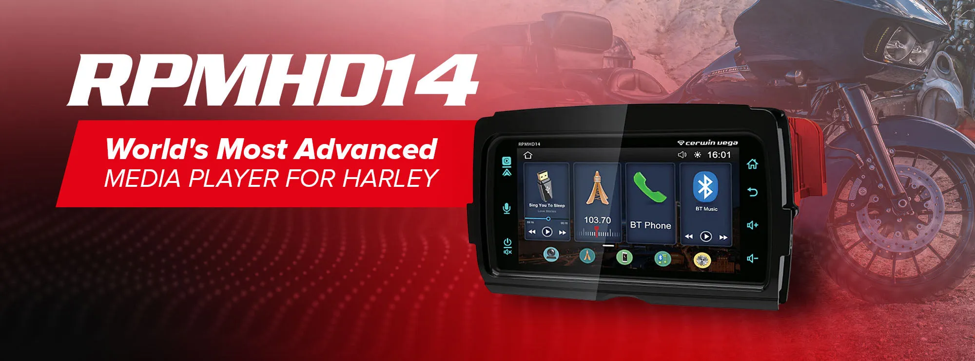 Plug N-Play Media Receiver for 2014-2023 Harley Davison - RPMHD14
