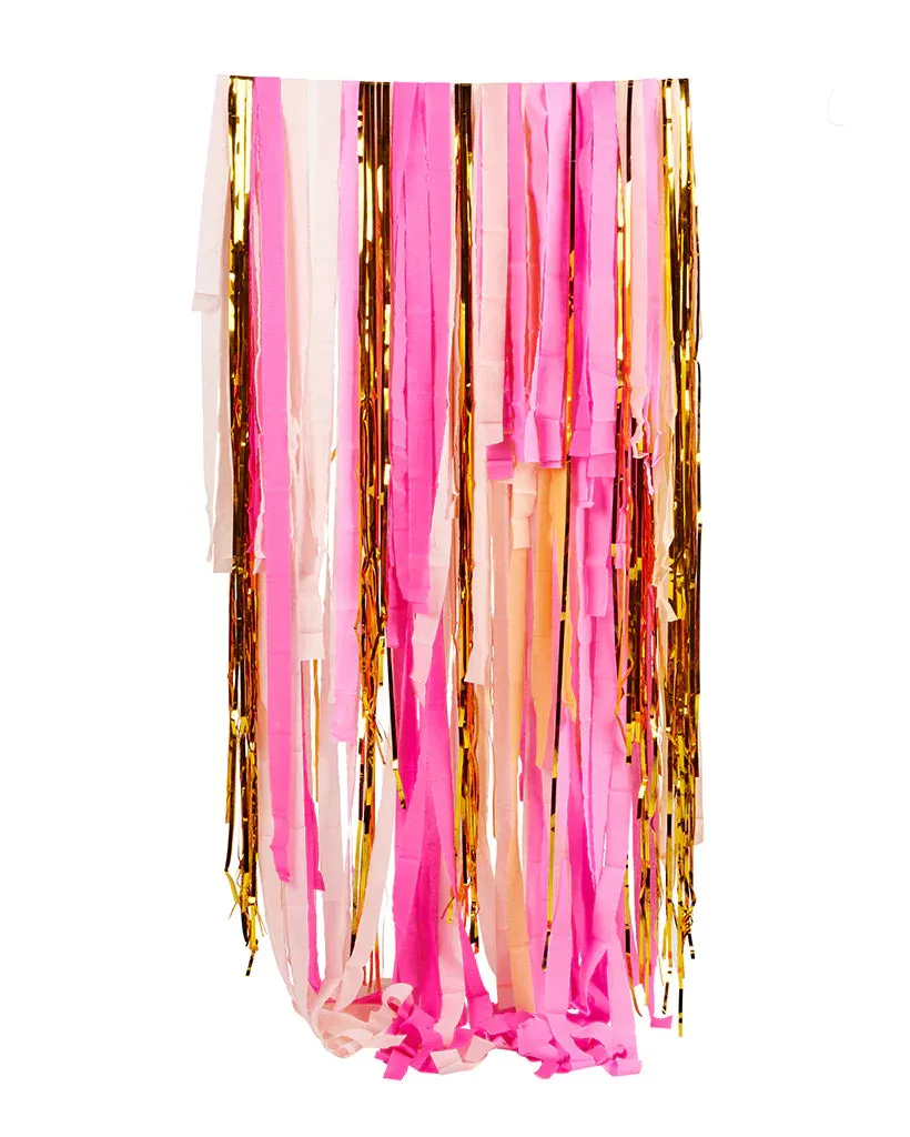 Poppies For Grace - Streamer Set - Pink Shimmer