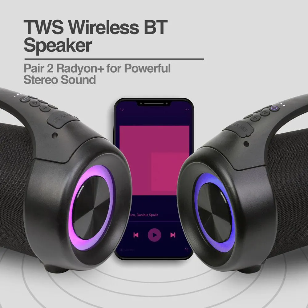 RADYON  BEATS PREMIUM WIRELESS BT SPEAKER WITH LED LIGHTS