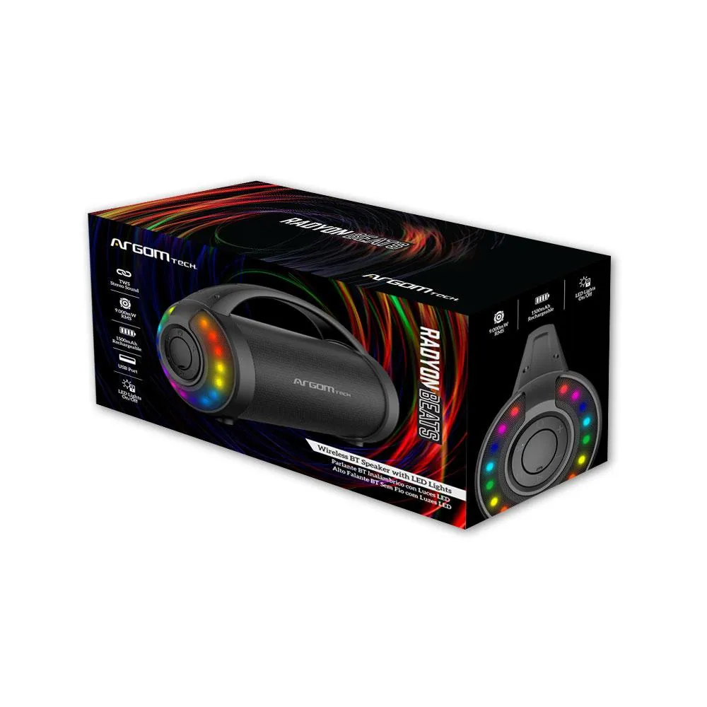 RADYON BEATS PREMIUM WIRELESS BT SPEAKER WITH LED LIGHTS