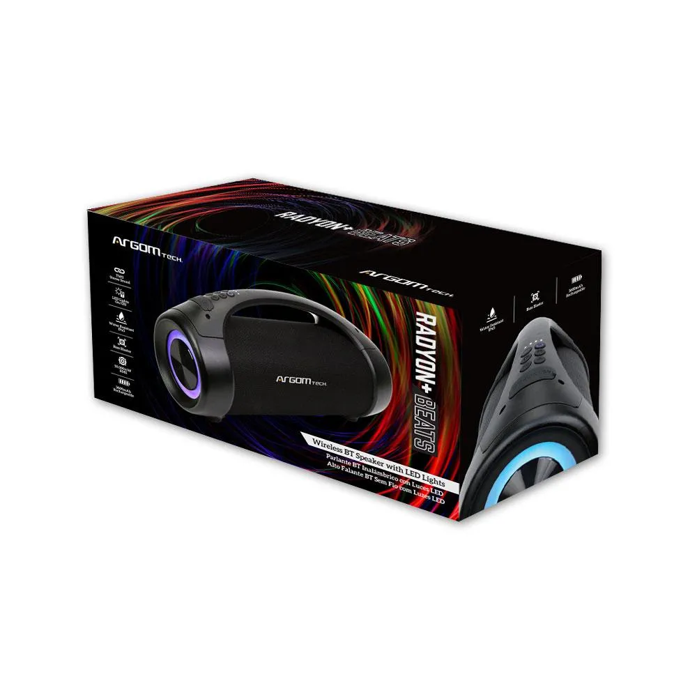 RADYON  BEATS PREMIUM WIRELESS BT SPEAKER WITH LED LIGHTS