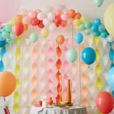 Rainbow Twisty Fringe Garland