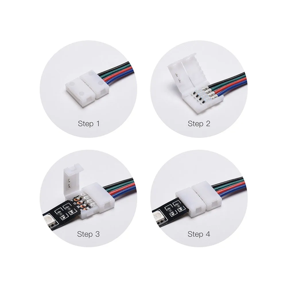 RGB LED Clip-On Splice Power Feed
