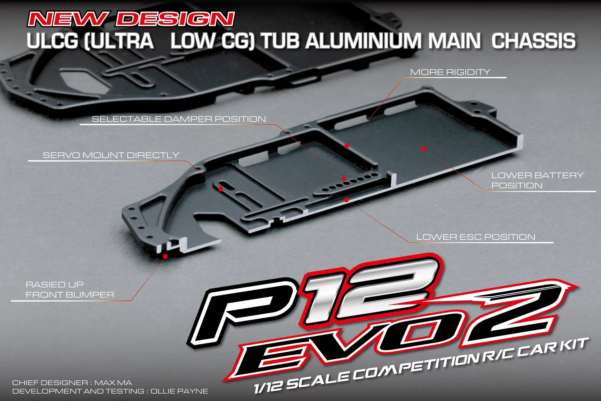 ROCHE RAPIDE P12 EVO2 1/12 COMPETITION CAR KIT