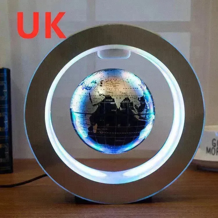 Round LED light World Map Floating Globe Magnetic Levitation Light Anti Gravity Magic  Home Decor   Decorative Night LED Light