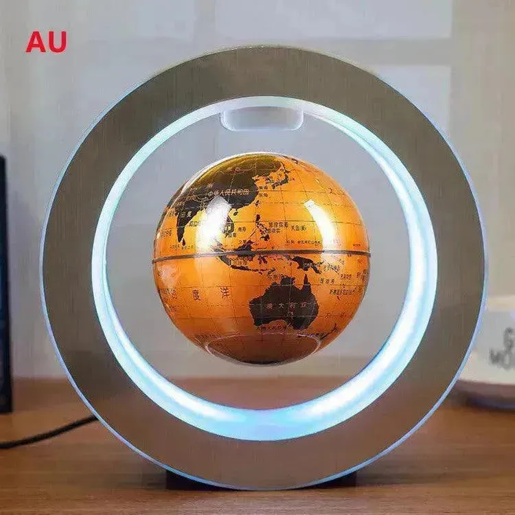 Round LED light World Map Floating Globe Magnetic Levitation Light Anti Gravity Magic  Home Decor   Decorative Night LED Light