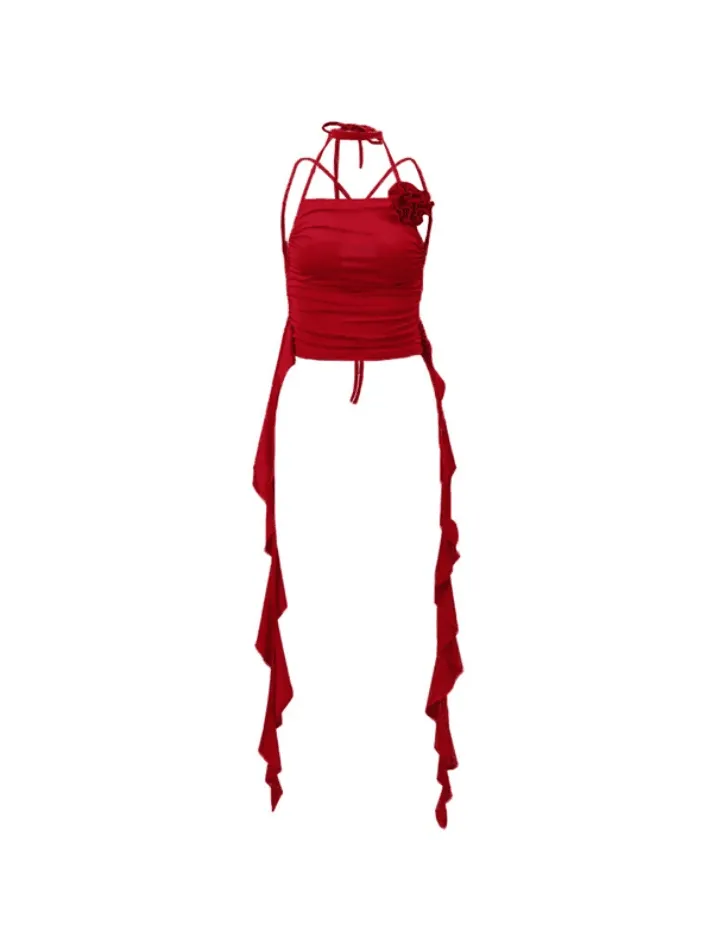Ruffled Streamers Cami Top