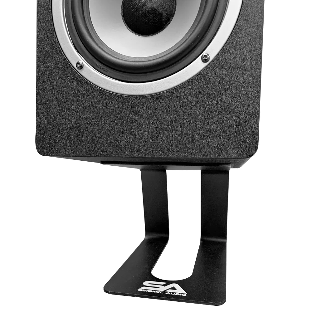 SA-MS001 - Pair of Desktop Speaker Stands for Studio Monitors, Bookshelf, PC Speakers