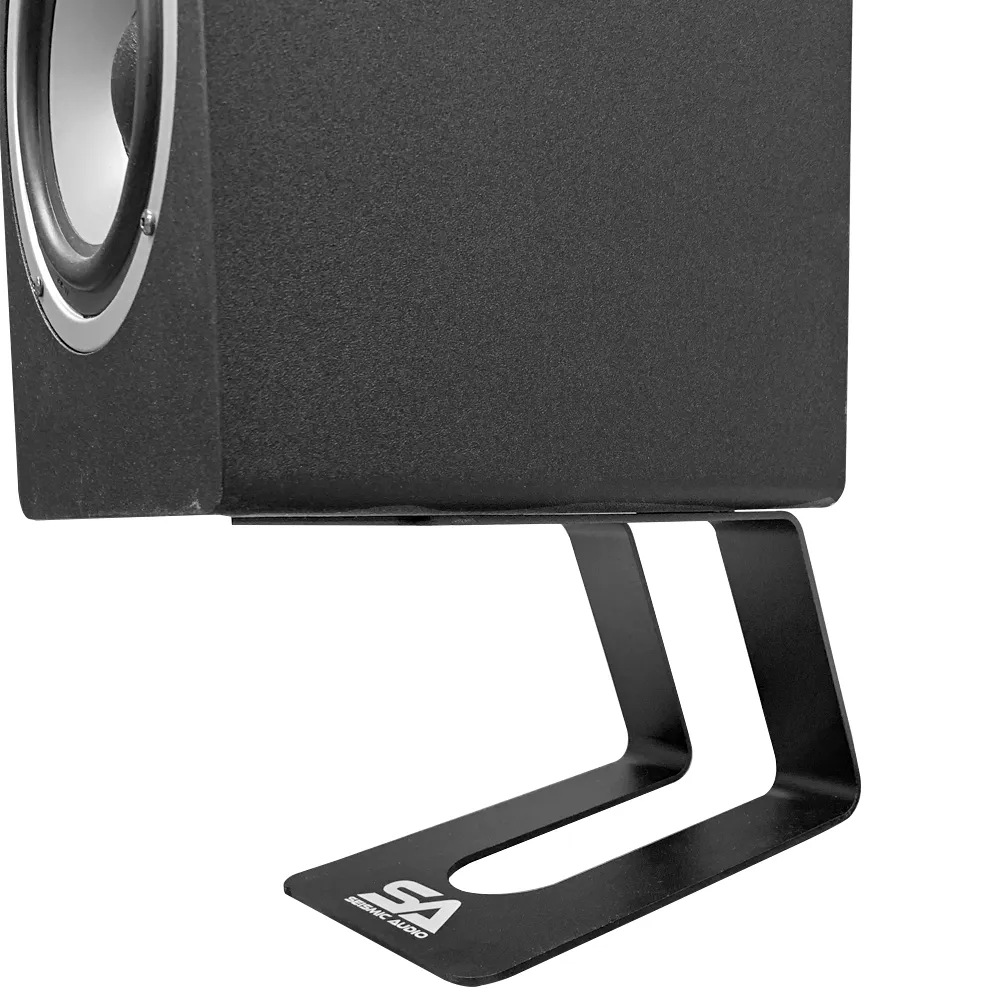 SA-MS001 - Pair of Desktop Speaker Stands for Studio Monitors, Bookshelf, PC Speakers