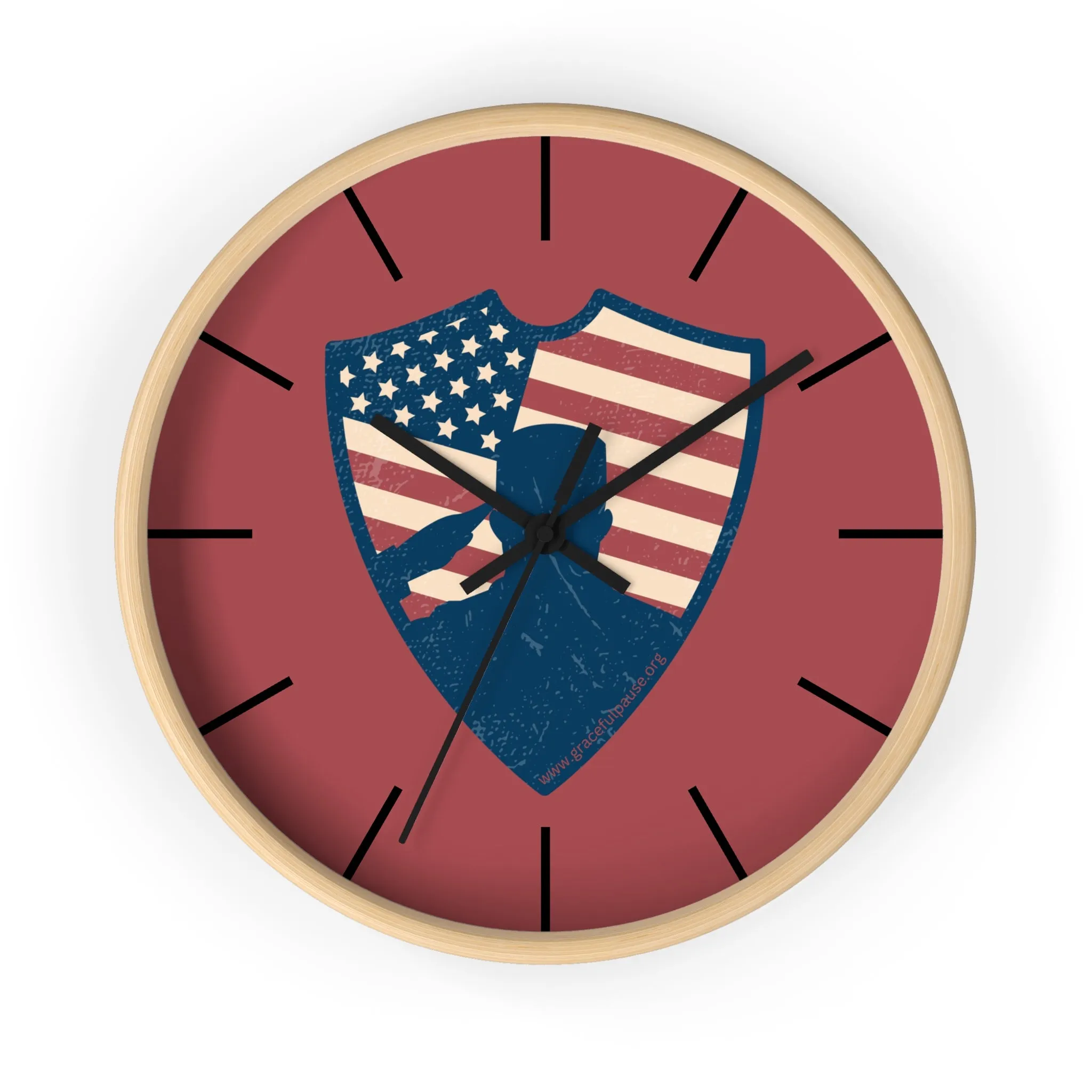 Saluting Soldier - Wall Clock