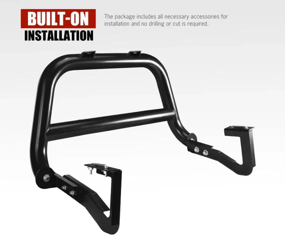 San Hima Matt Black Steel Nudge Bar to Suit Nissan Navara NP300