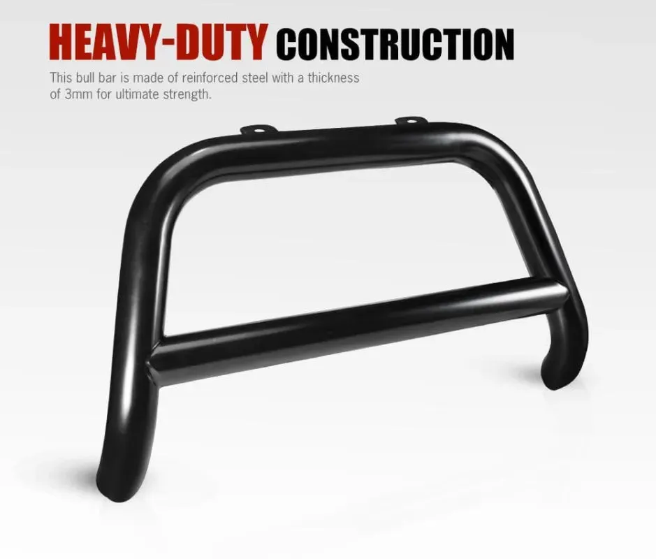 San Hima Matt Black Steel Nudge Bar to Suit Nissan Navara NP300