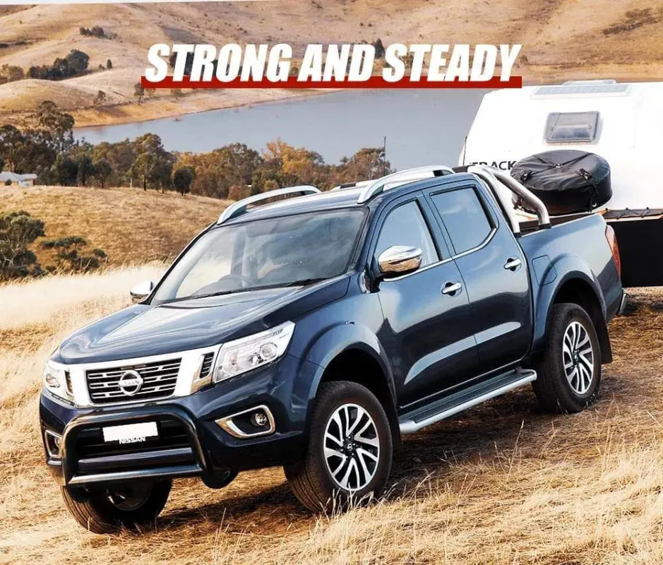 San Hima Matt Black Steel Nudge Bar to Suit Nissan Navara NP300