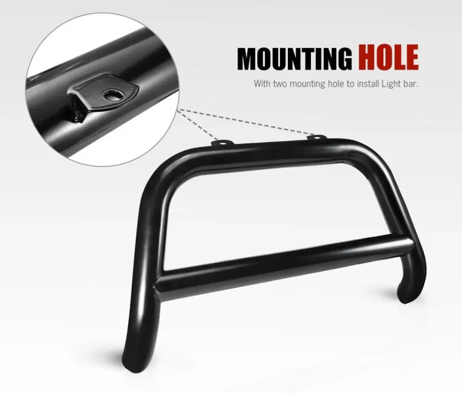 San Hima Matt Black Steel Nudge Bar to Suit Nissan Navara NP300