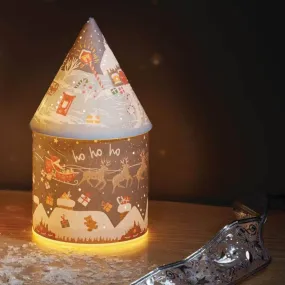 Santa Sleigh Lantern - 20cm