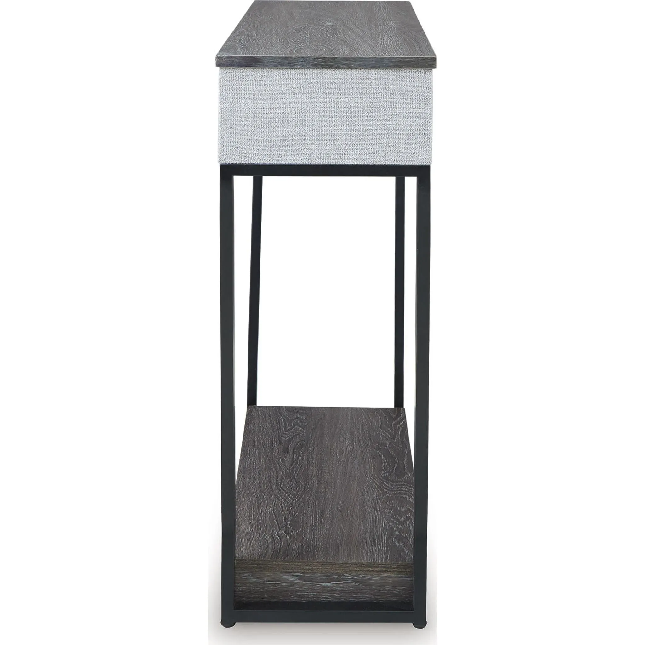 Sethlen Console Table - Gray/Black