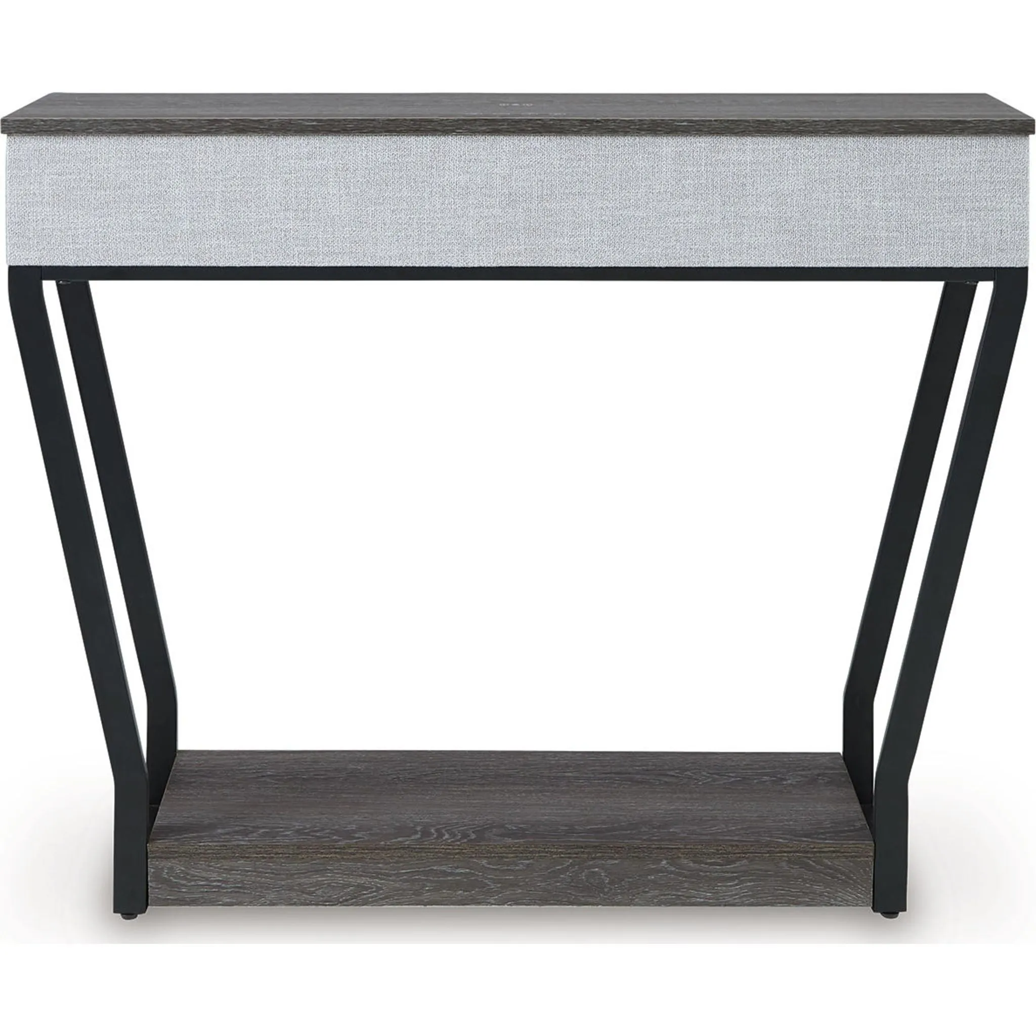 Sethlen Console Table - Gray/Black