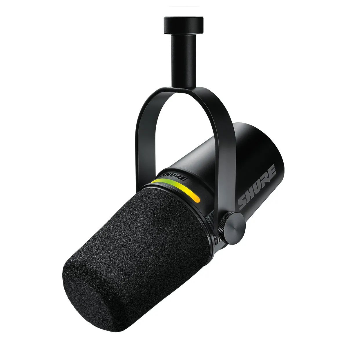 Shure MV7  Hybrid Output USB-C & XLR Podcast Microphone & Desktop Stand (Black)