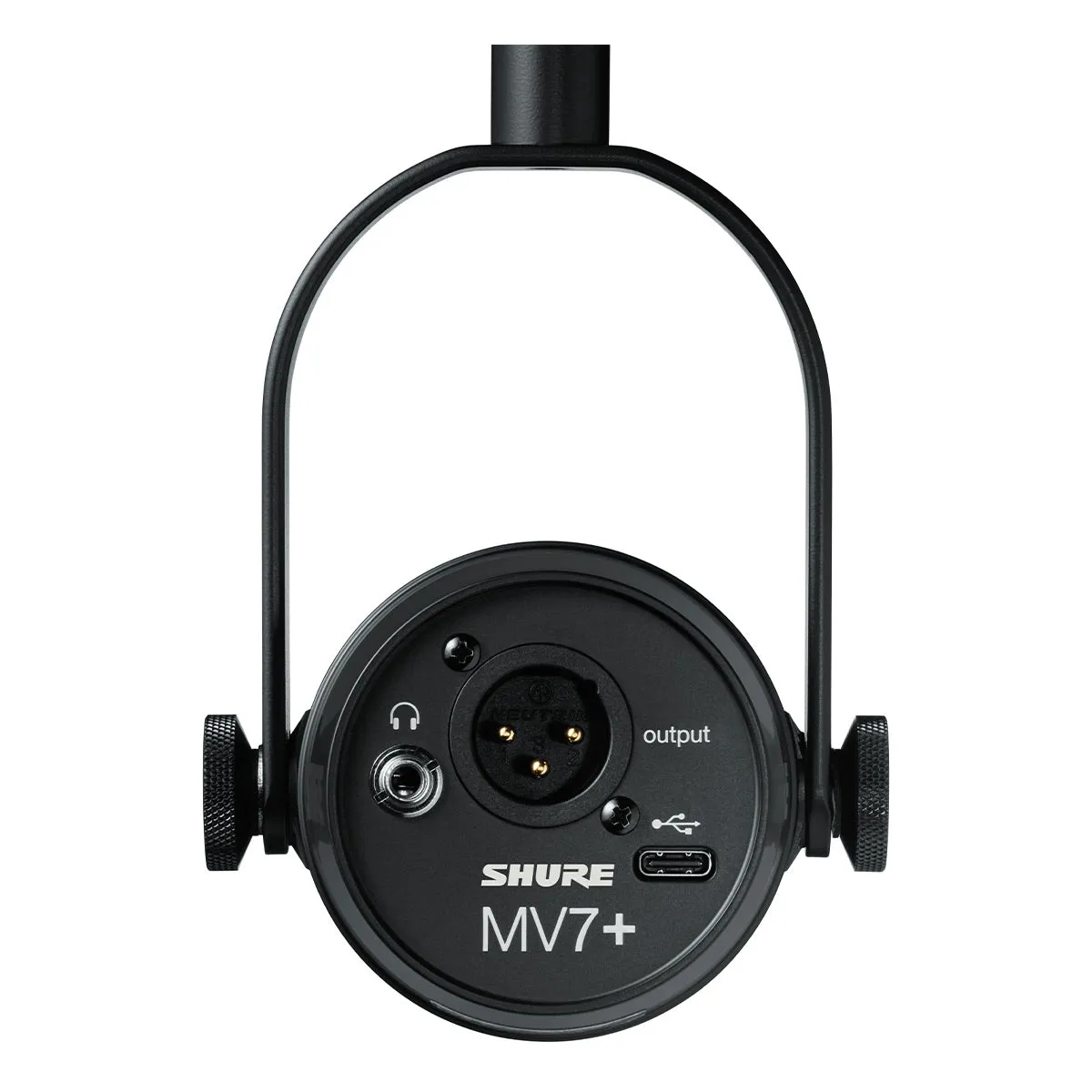 Shure MV7  Hybrid Output USB-C & XLR Podcast Microphone & Desktop Stand (Black)