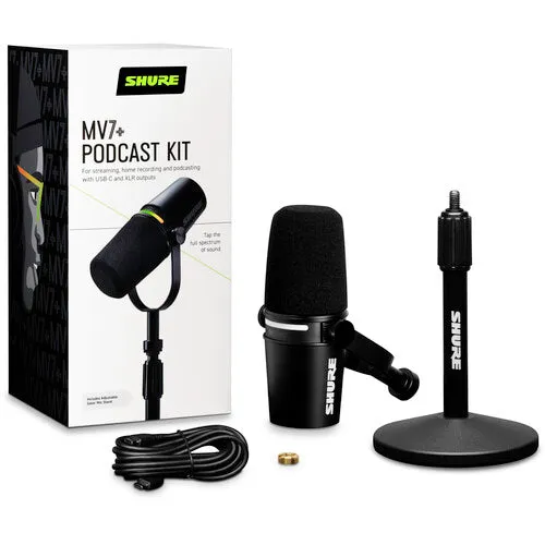 Shure MV7  | XLR/USB Podcast Microphone
