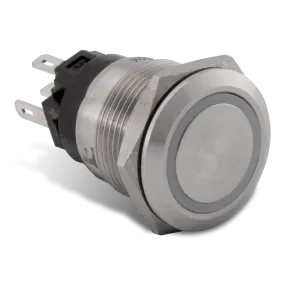 Sierra Push Button Switch, Green Halo AV10030G
