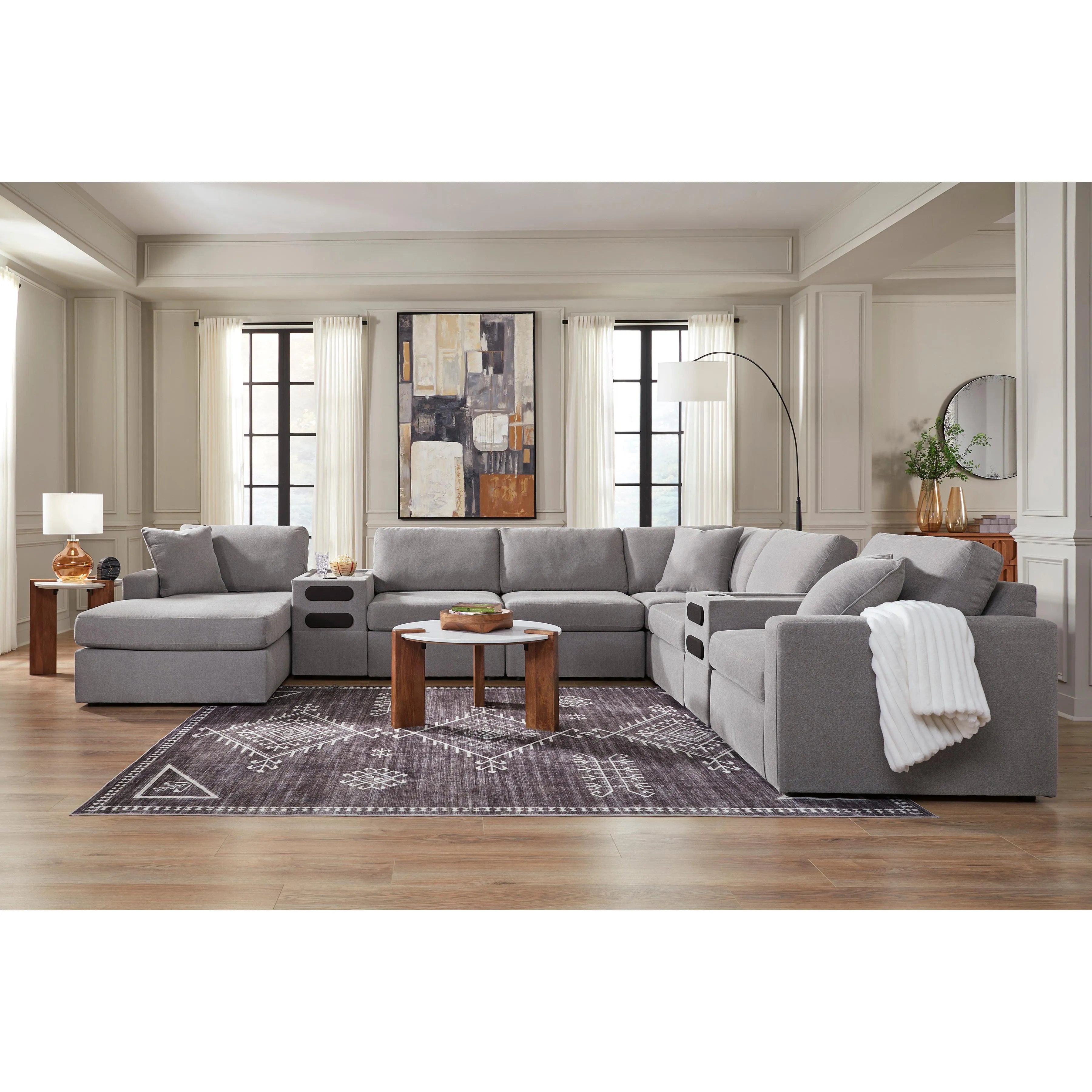 Signature Design by Ashley Modmax Fabric 8 pc Sectional 9210416/9210427/9210446/9210446/9210477/9210446/9210427/9210465