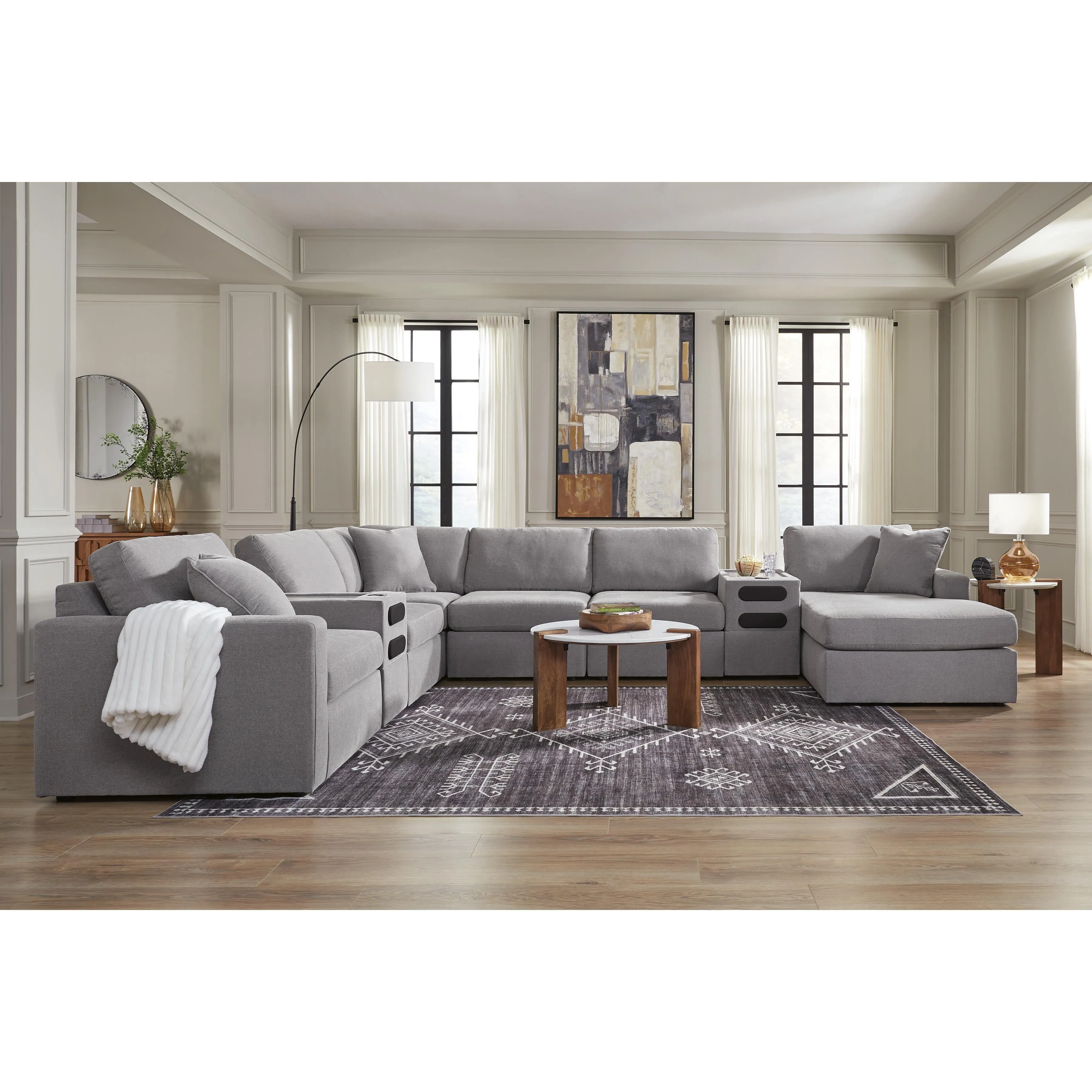 Signature Design by Ashley Modmax Fabric 8 pc Sectional 9210464/9210427/9210446/9210477/9210446/9210446/9210427/9210417