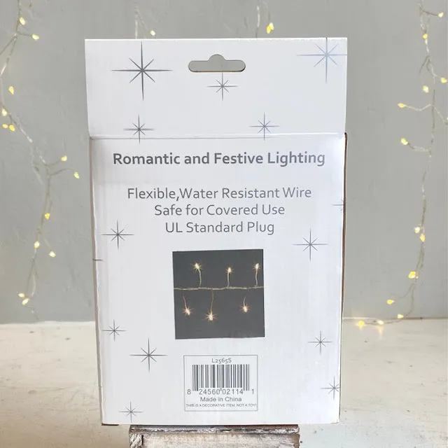 Silver Micro LED String Lights
