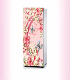 SKIN POSTER - Fridge Sticker Wallpaper Decorative Refrigerator Door Sticker PVC Vinyl Multicolor Design Fridge Wrap Sticker (160 cm x 60 cm or 63 X 24 Inches) (Design 2), Multicolor